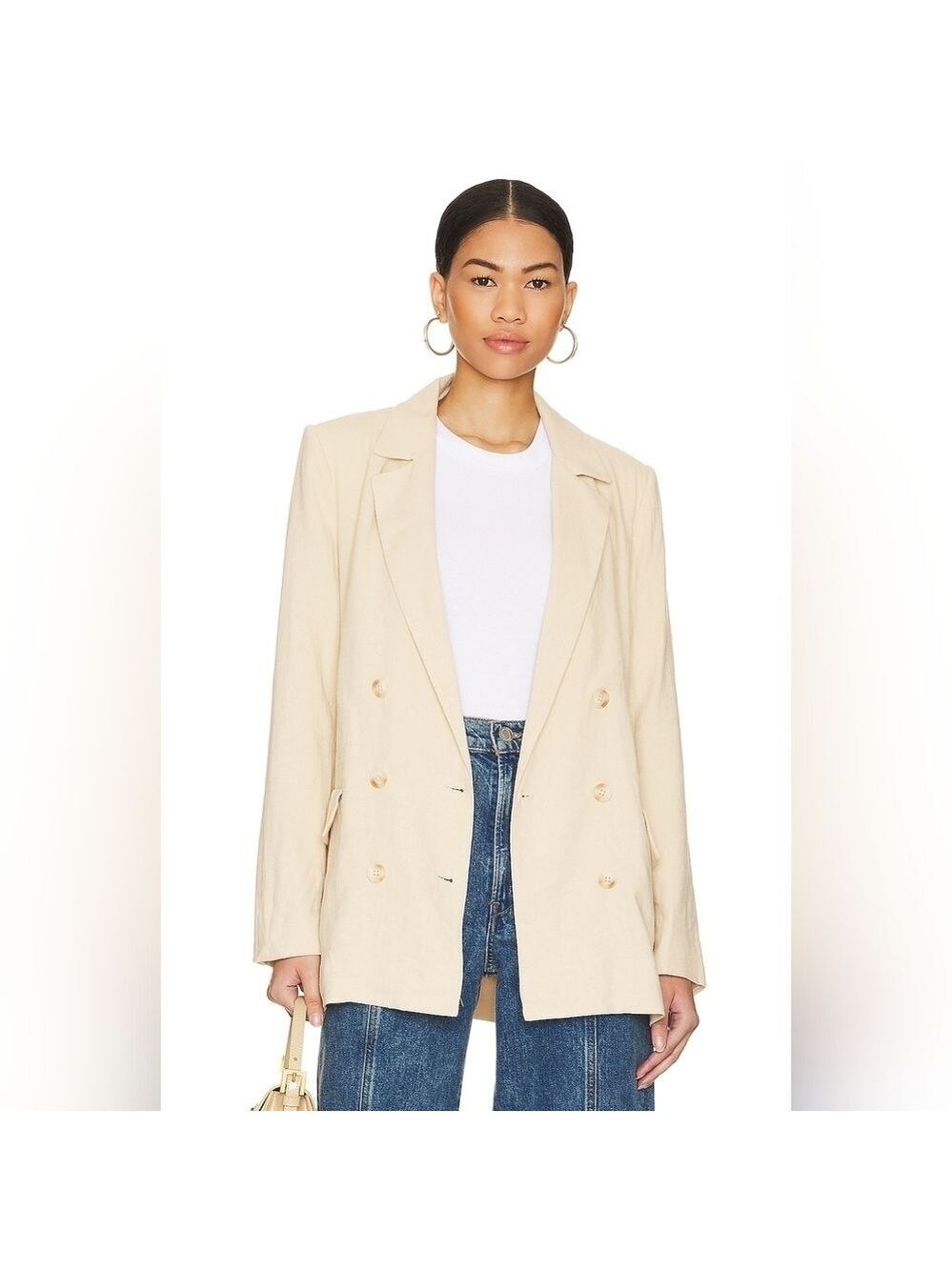 Free People Olivia Blazer in Sand